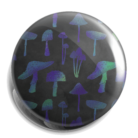 Neon Mushroom Shadows Gem