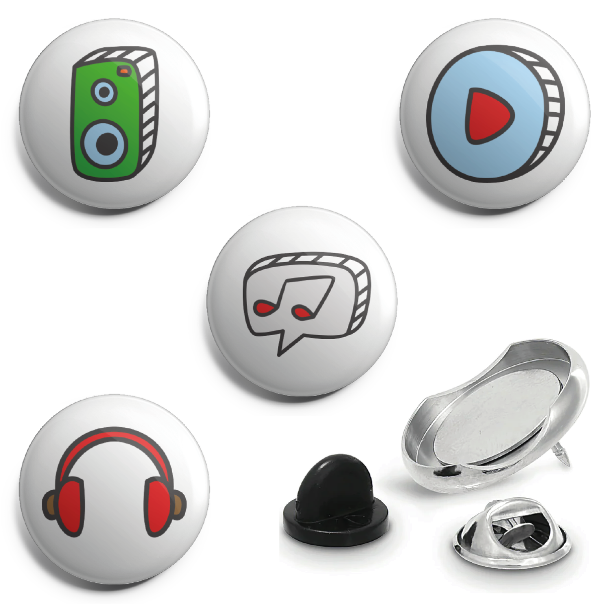 Fully Loaded Badge Music Symbols Set 1