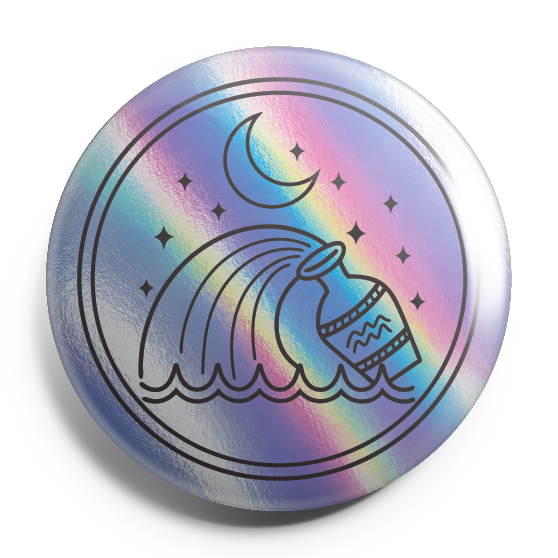 Aquarius Symbol Holo