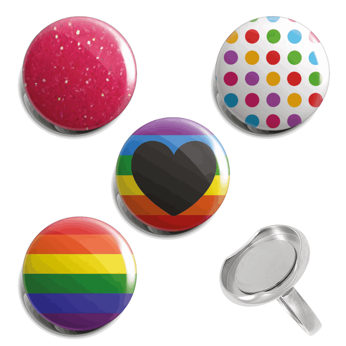 Rainbow Love Fully Loaded Ring Set