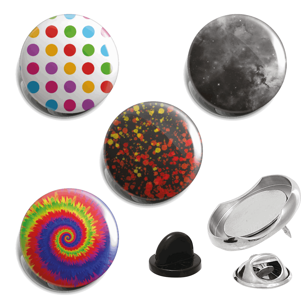 Cosmic Whirl Fully Loaded Badge Set