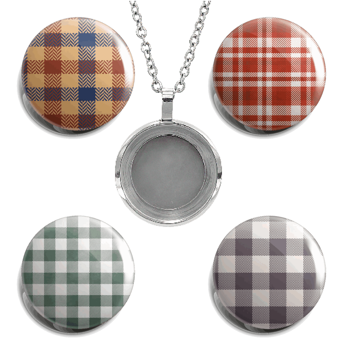 Plaid Days Fully Loaded Pendant Set