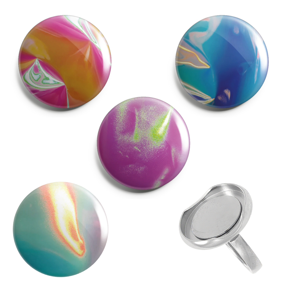 Cosmic Glow Fully Loaded Ring Set