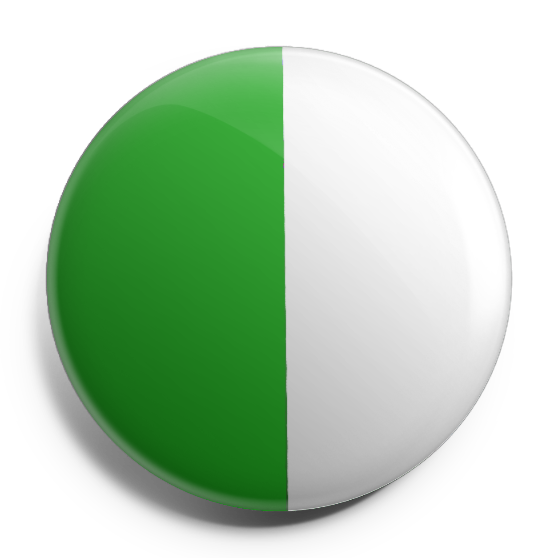 Green White Halves