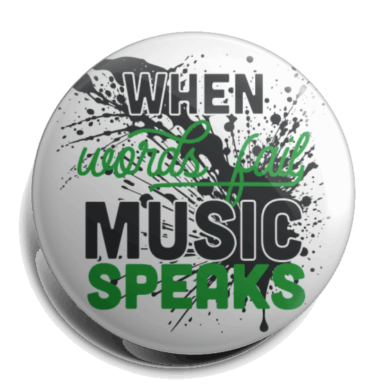 Music Speaks Green Gem
