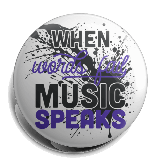 Music Speaks – Purple Splash Gem