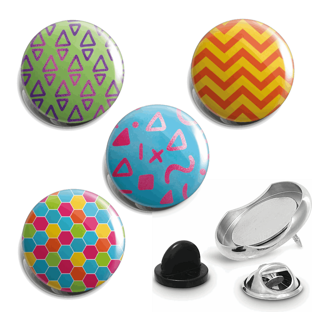 Bright Pop Fully Loaded Badge Set