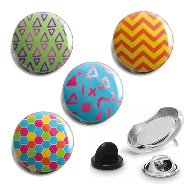 Bright Pop Fully Loaded Badge Set