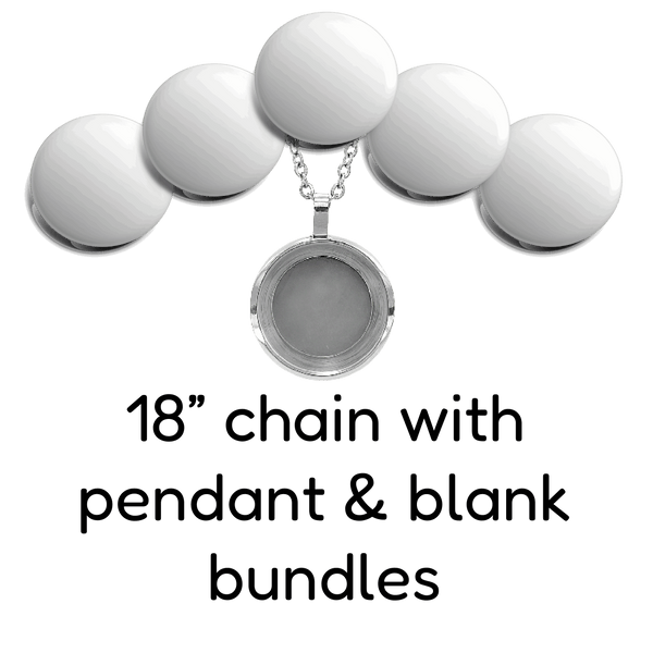 Pendant & 18" Necklace & Blanks Bundle